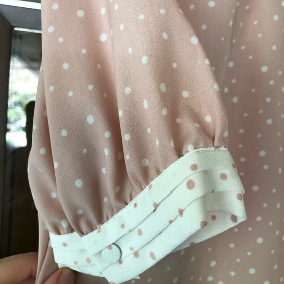 JASON WU FOR TARGET TIE NECK POLKA DOT BLOUSE. - Picture 7 of 16